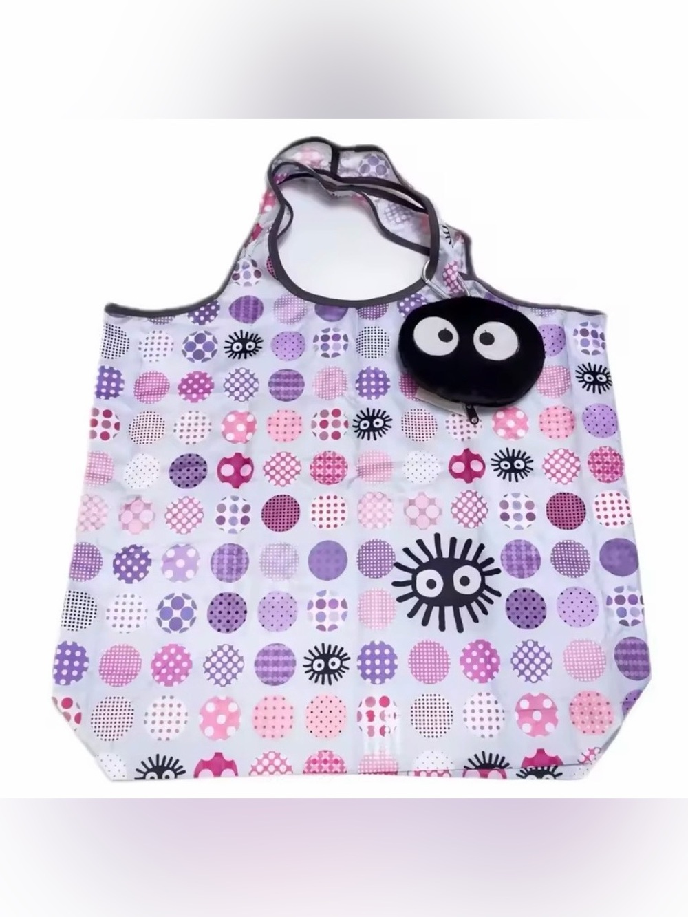 Studio Ghibli Sprite/Soot Reusable Tote Bag with Carrying Pouch